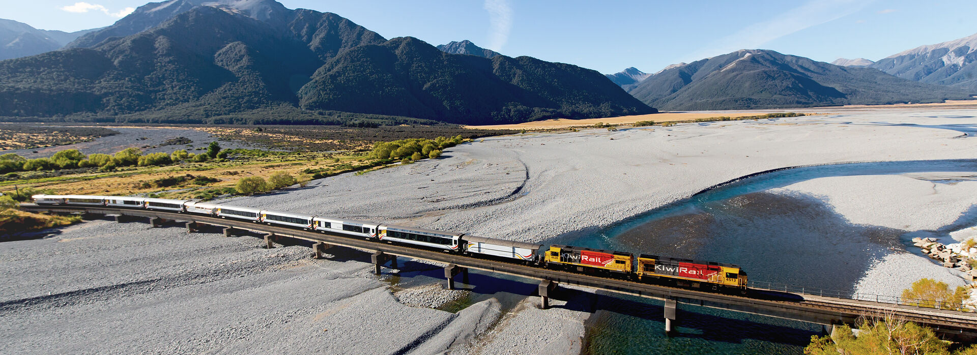ASH TranzAlpine Waimakariri Bridge Aerial AG0